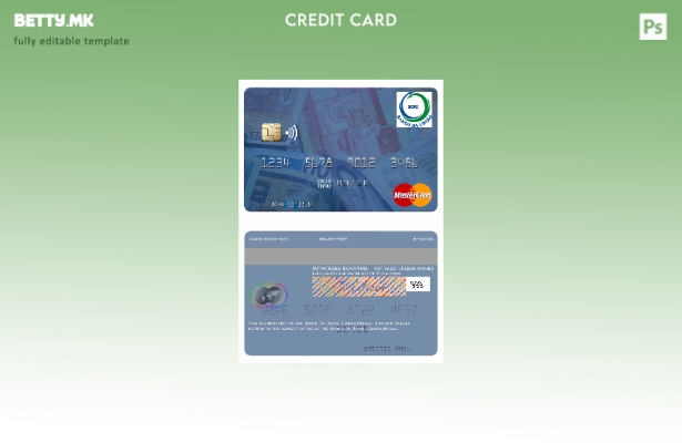 Модерен стил шаблон за мастер картички на Гвинеја Бисао Банко Да Унијао