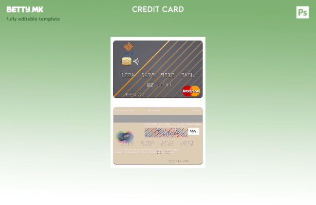 Модерен стил шаблон за мастер картички на Gambia Access Bank