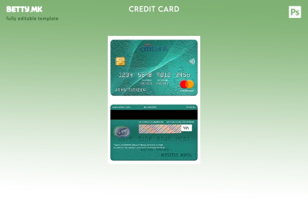 Модерен стил шаблон за мастер картички на Kenya Citibank