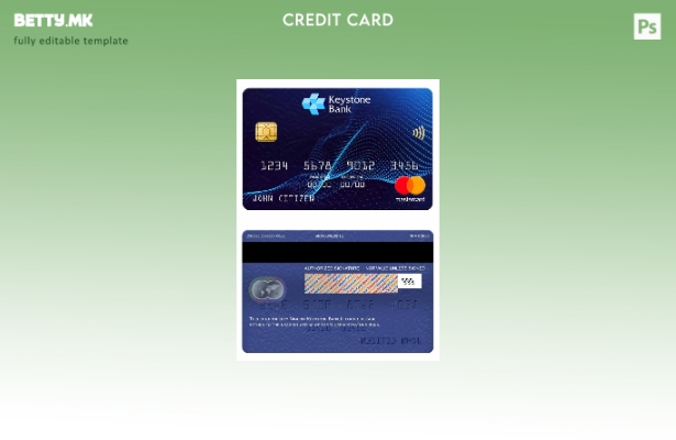 Модерен стил шаблон за мастер картички на Nigeria Keystone Bank