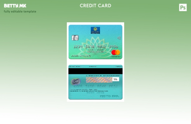 Модерен стил шаблон за мастер картички на Yemen Gulf Bank