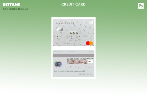 Модерен стил шаблон за мастер картички Algeria Calyon Algérie Bank