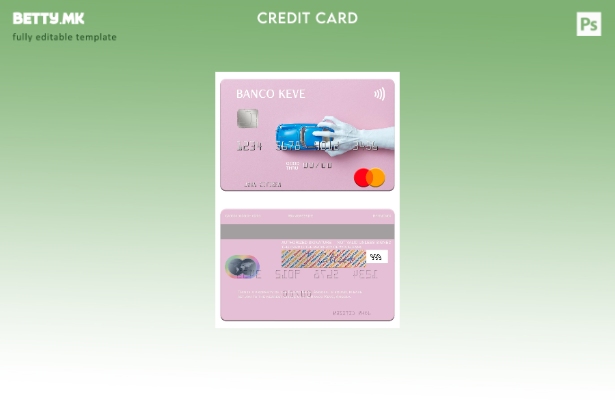 Модерен стил шаблон за мастер картички Angola Banco Keve