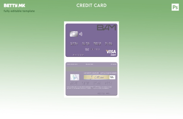 Модерен стил, шаблон за дебитна картичка за виза на Guatemala Banco Agromercanti