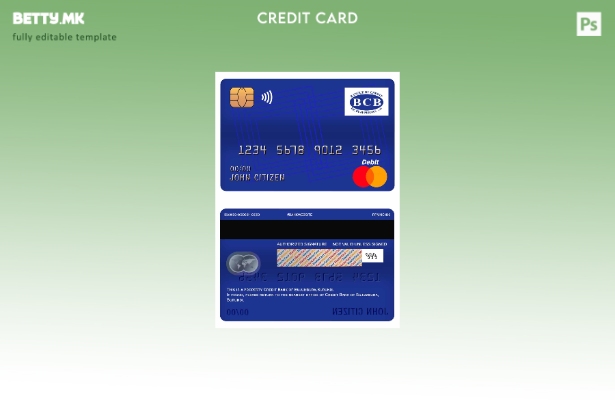 Модерен стил, шаблон за мастер дебитна картичка Бурунди Кредитна банка на Буџумб