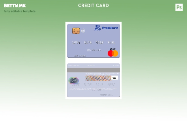 Шаблон за мастер картички во модерен стил Туркменистан Rysgal JSCB