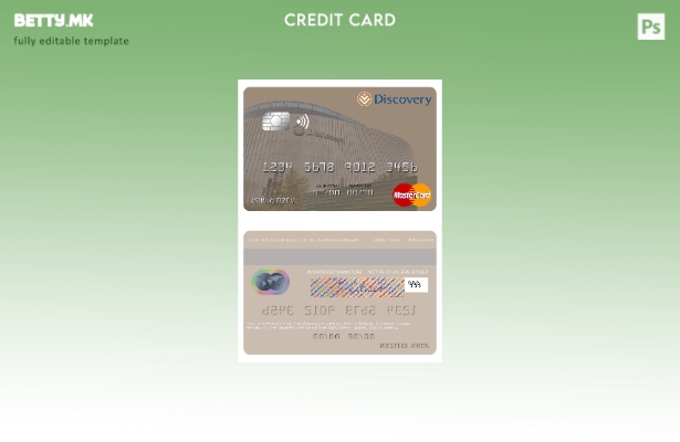 Шаблон за мастер картички со модерен стил Јужна Африка Дискавери Лимитед