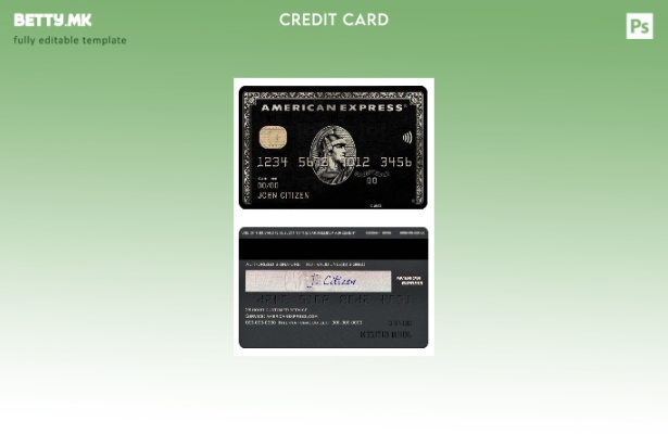 Шаблон за црна картичка со модерен стил на САД PNC банка amex