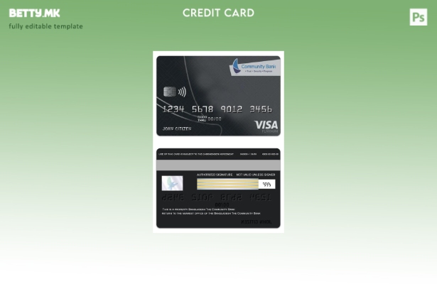 модерен стил Бангладеш Шаблон за виза платина картичка банка на заедницата