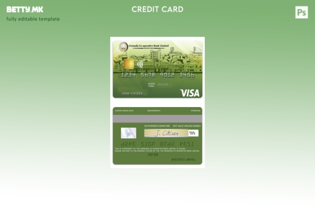 модерен стил Гренада Кооперативна банка ограничена виза шаблон класичен кредитна