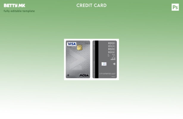 модерен стил Мозамбик Moza Bank виза класичен шаблон за кредитна вертикална карт