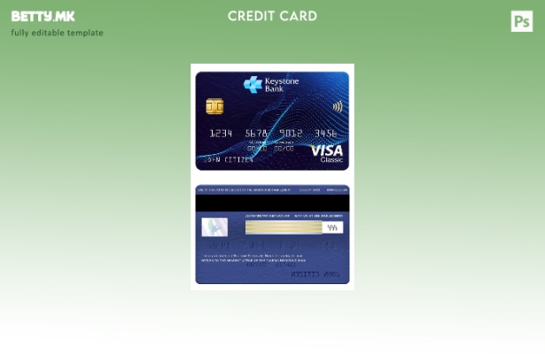 модерен стил Нигерија Keystone банка виза шаблон класичен картичка