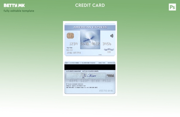 модерен стил САД Џорџија Гејнсвил Шаблон за секојдневна кредитна картичка на бан