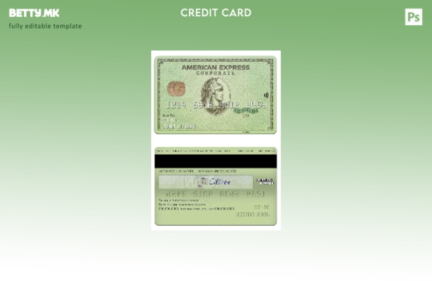 модерен стил САД Масачусетс Radius банка американски експрес шаблон зелена карта