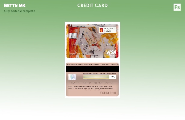 модерен стил САД Мериленд Хауард Шаблон за електронска картичка за лична банкарс