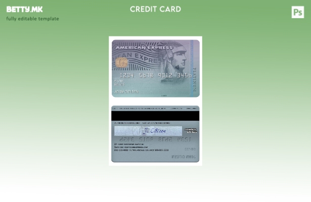 модерен стил САД Откријте го шаблонот за банкарска платинска картичка amex