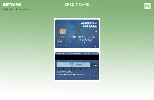 модерен стил САД Петта трета банка amex сина готовина претпочитана картичка шабл