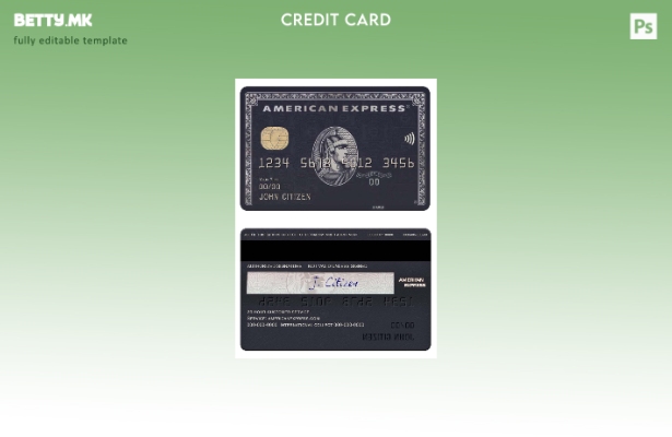 модерен стил САД JP Morgan Chase банка американска експрес црна картичка шаблон