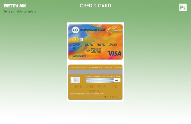 модерен стил Света Луција Банка на Света Луција виза класичен шаблон