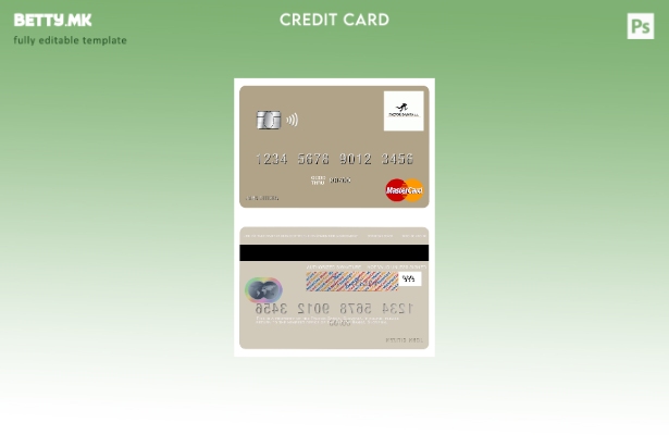 модерен стил Словенија Фактор банка шаблон mastercard