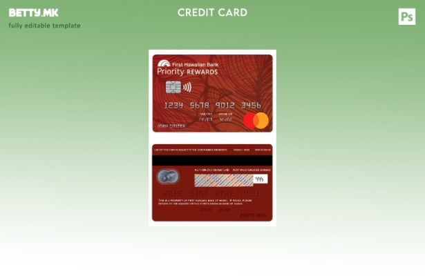 модерен стил Хаваи Приоритетни наградиSM Шаблон за мастер картички за кредитни к