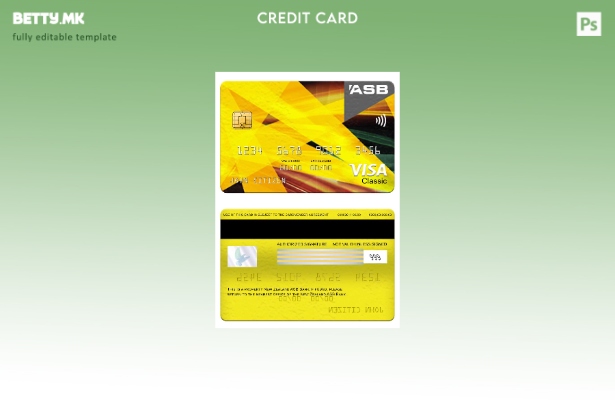 модерен стил на Нов Зеланд ASB банка виза класичен шаблон