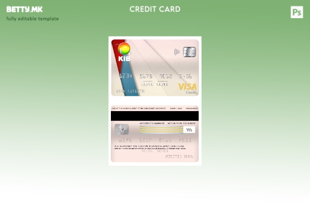 модерен стил шаблон за класична виза за картичка на Меѓународната банка Ирак Кур