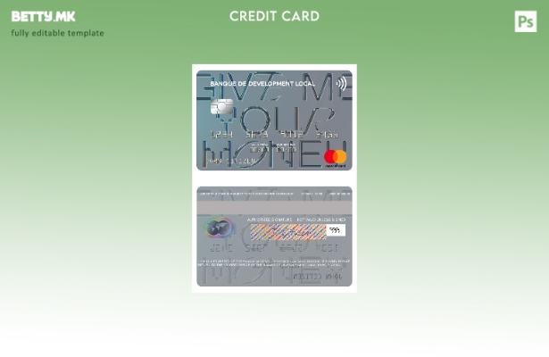 модерен стил Algeria Banque de Développement Локален шаблон за мастер картички