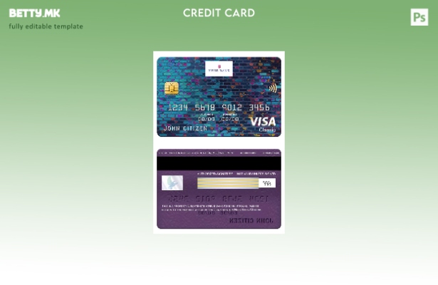 модерен стил Liechtenstein Neue Bank AG банкарска виза шаблон класична картичка