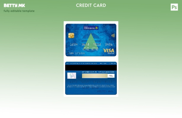 модерен стил Paraguay Banco Continental S.A.E.C.A. Шаблон за електронска картичк