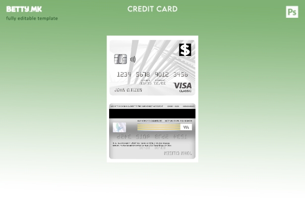 модерен стил USA First Bank of Wiki visa шаблон за класична картичка