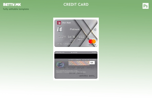 модерен стил, шаблон од платина мастер карта на Сирија Чам банка