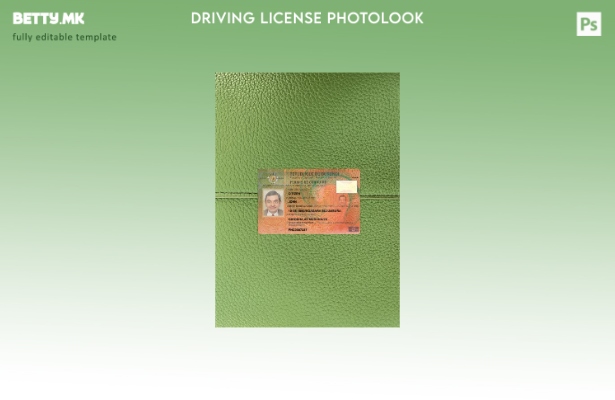 Модерен стил Бурунди возачка дозвола фото изглед пред шаблон