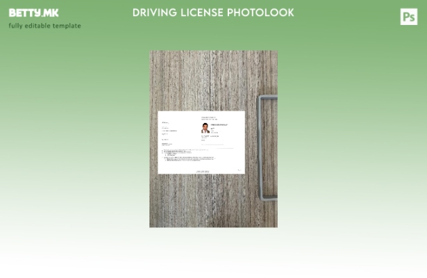 Модерен стил на САД Тексас, привремена дозвола за возење со фото изглед