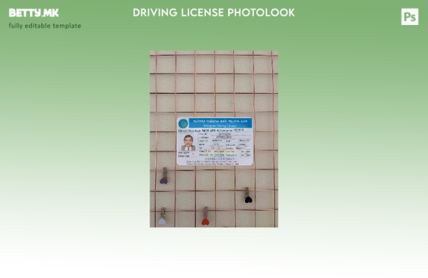 модерен стил Етиопија возачка дозвола photolook ПРЕДЕН шаблон