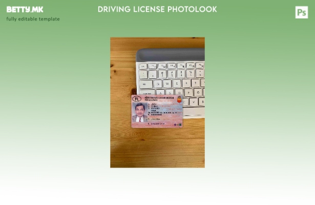 модерен стил Лихтенштајн возачка дозвола photolook ПРЕДЕН шаблон