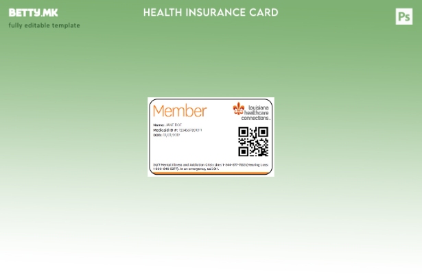 Модерен стил Шаблон за здравствено осигурување во Луизијана