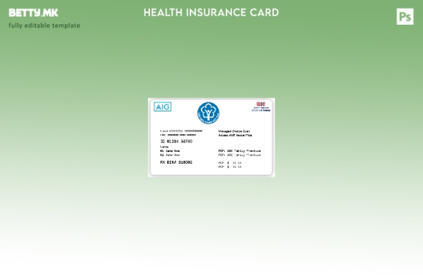 Модерен стил шаблон за виетнамска картичка за здравствено осигурување