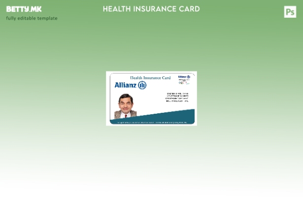 Шаблон за картичка за здравствено осигурување во Кина во модерен стил