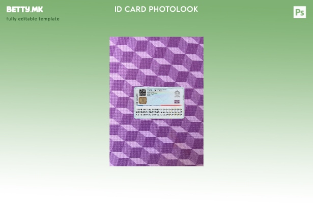 Модерен стил Франција лична карта сегашна верзија photolook шаблон