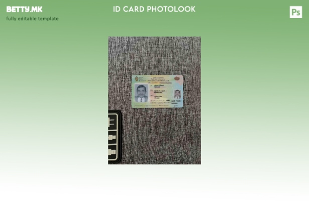 Модерен стил на лична карта на Шри Ланка, верзија photolook шаблон ПРЕДЕН