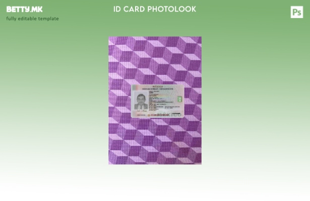 модерен стил Мексиканска конзуларна лична карта photolook ПРЕДЕН шаблон