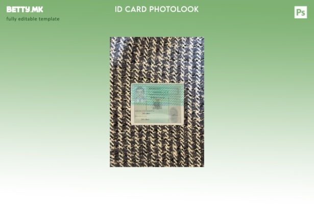 модерен стил Националната картичка за регистрација на Замбија photolook ФРОНТ ша