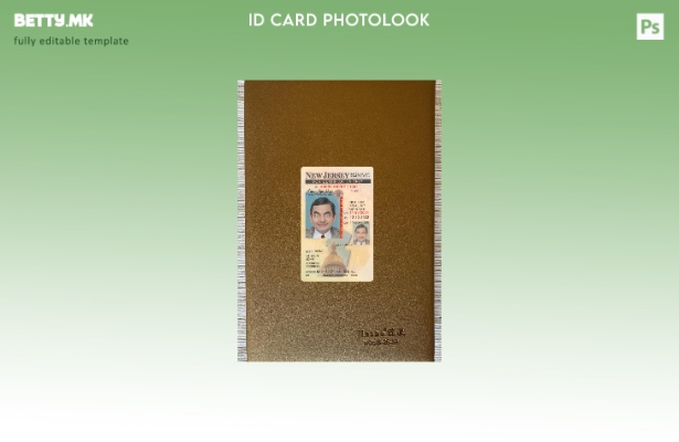 модерен стил САД Њу Џерси под лична карта photolook пред шаблон