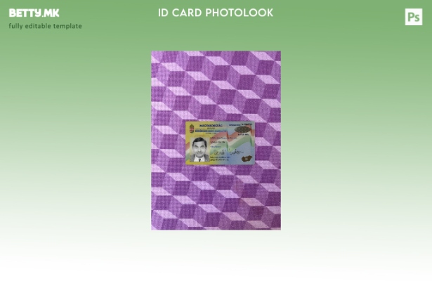 модерен стил Унгарски лична карта photolook пред шаблон