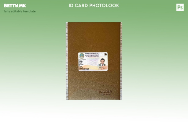 модерен стил Angola ID photolook ПРЕДЕН шаблон