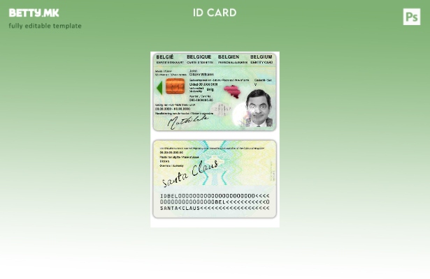 Модерен стил Белгија ID шаблон