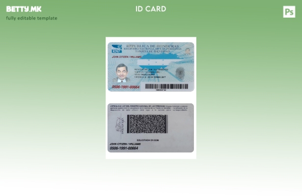 Модерен стил Шаблон за идентификација на Хондурас