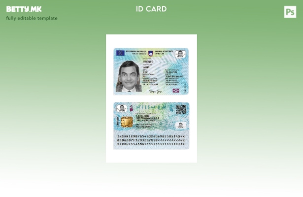 Модерен стил, шаблон за подарок за лична карта Словенија