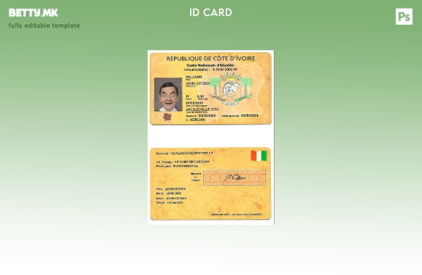 Шаблон за ID на Брегот на Слоновата Коска во модерен стил